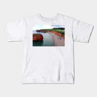 Ladram Bay Jurassic Coast Devon England Kids T-Shirt